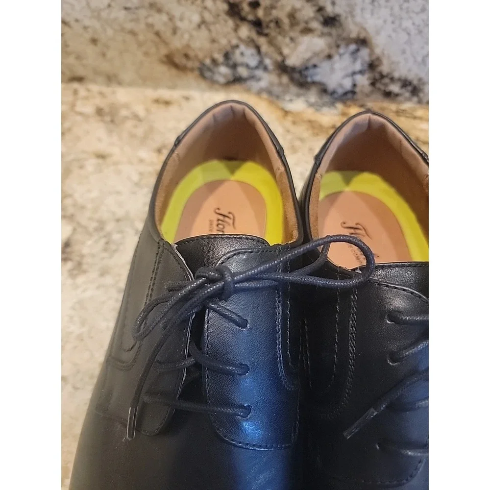 Men's Florsheim Black Cap Toe Comfortech With Ortholite Dress Shoe Sz 13D NWOB